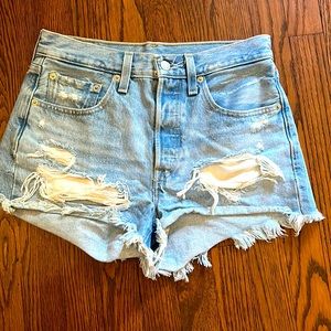 Blue Levis Jean Shorts